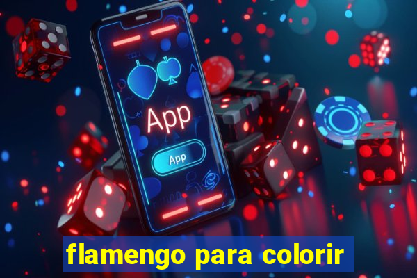 flamengo para colorir